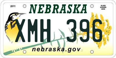 NE license plate XMH396