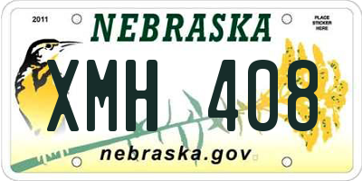 NE license plate XMH408
