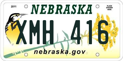 NE license plate XMH416