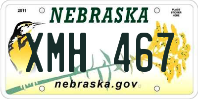 NE license plate XMH467