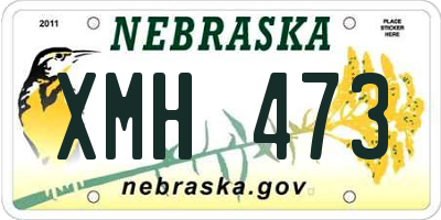 NE license plate XMH473