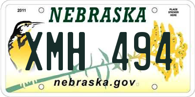 NE license plate XMH494