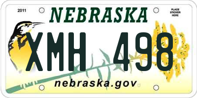 NE license plate XMH498