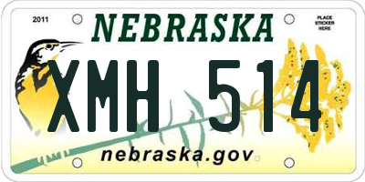 NE license plate XMH514