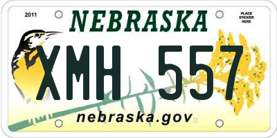 NE license plate XMH557