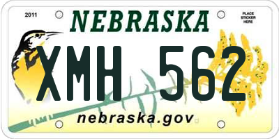 NE license plate XMH562