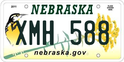 NE license plate XMH588