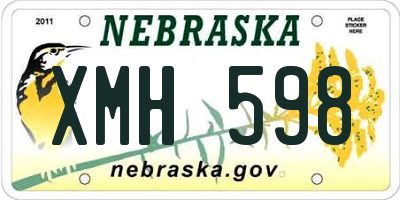 NE license plate XMH598