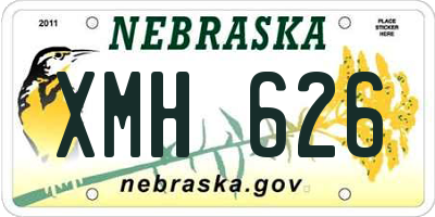 NE license plate XMH626