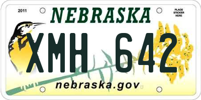 NE license plate XMH642