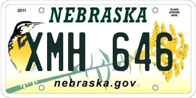 NE license plate XMH646