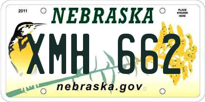 NE license plate XMH662
