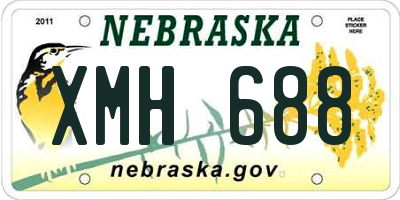 NE license plate XMH688