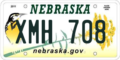 NE license plate XMH708