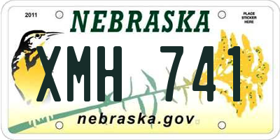 NE license plate XMH741