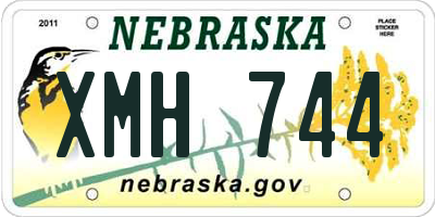 NE license plate XMH744
