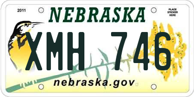 NE license plate XMH746