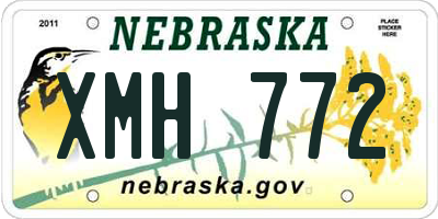 NE license plate XMH772