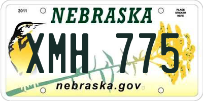 NE license plate XMH775