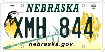 NE license plate XMH844
