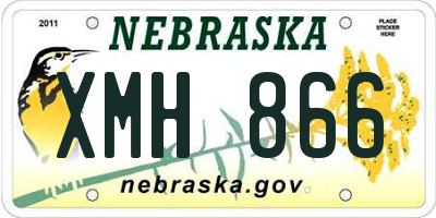 NE license plate XMH866