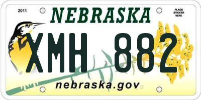 NE license plate XMH882