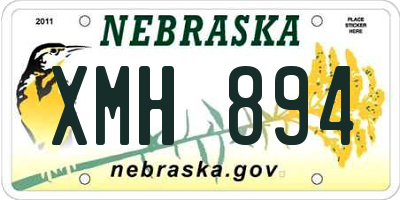 NE license plate XMH894
