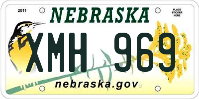 NE license plate XMH969