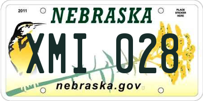 NE license plate XMI028