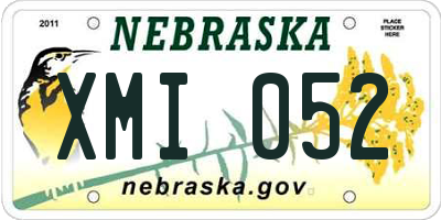NE license plate XMI052