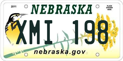 NE license plate XMI198