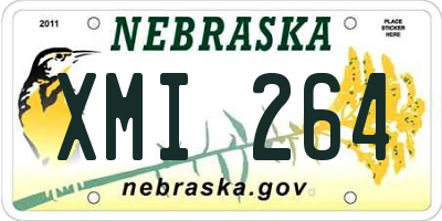NE license plate XMI264