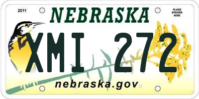 NE license plate XMI272
