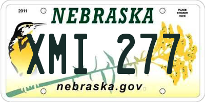 NE license plate XMI277