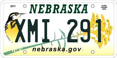 NE license plate XMI291
