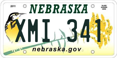 NE license plate XMI341