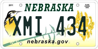 NE license plate XMI434
