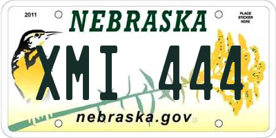 NE license plate XMI444