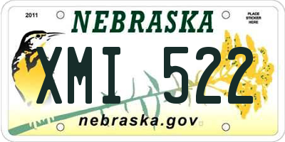 NE license plate XMI522
