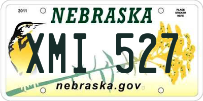 NE license plate XMI527