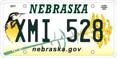 NE license plate XMI528