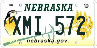 NE license plate XMI572