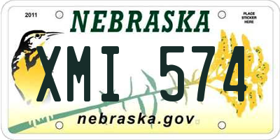 NE license plate XMI574