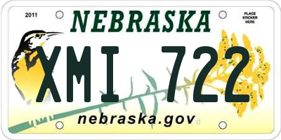 NE license plate XMI722