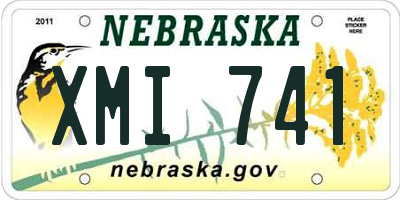 NE license plate XMI741