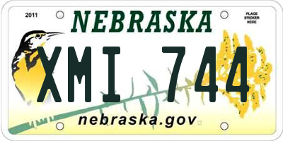 NE license plate XMI744
