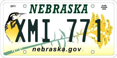 NE license plate XMI771