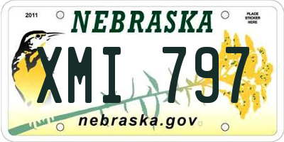 NE license plate XMI797