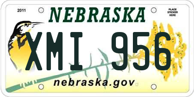 NE license plate XMI956