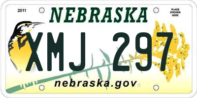NE license plate XMJ297
